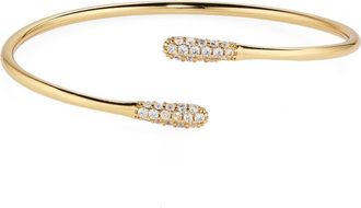 Argento Vivo Paisley Links Cubic Zirconia Open Bracelet in Gold at Nordstrom