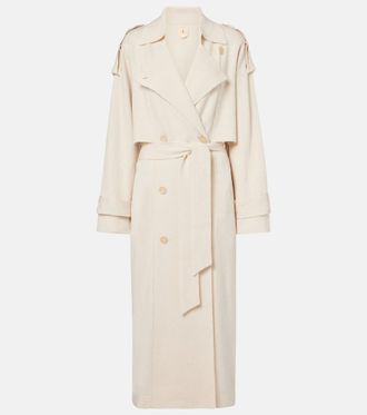 Jardin Des Orangers Trench en mezcla de lana y cachemir
