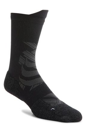 Comrad Running Performance Compression Crew Socks in Black at Nordstrom, Size X-Large