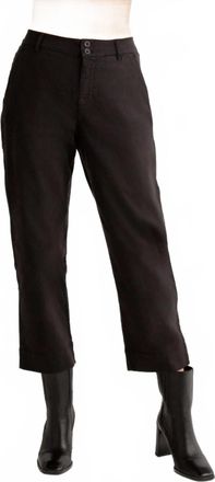 Bella Dahl Sofia Wide Leg Crop Pants In Soft Black