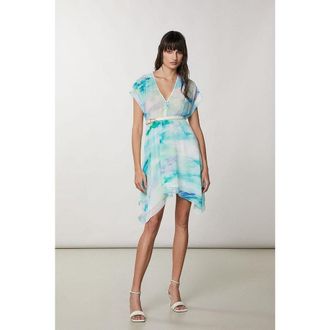 Patrizia Pepe Turquoise Polyester Casual Womens Dress