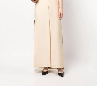 Lanvin V-Neck Back Tank Top In Chalk White