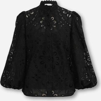 Zimmermann Embroidered Blouse Rhiannon