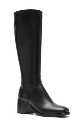 La Canadienne Jack City Dry Waterproof Knee High Boot in Black Leather at Nordstrom Rack, Size 9