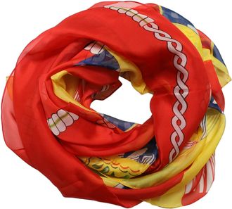 Dolce & Gabbana Multicolor Silk Printed Square Foulard Womens Scarf