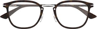 Montblanc Mb 0440Oa Optisch Montuur - unisex - Brillen - Bruin - 50 MM - Accessoires