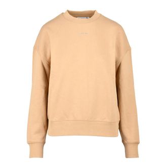Calvin Klein Sweatshirt - Dames - Sweatshirts - Beige - XS - Katoen - Hoodies & sweatvesten