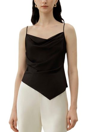 LilySilk Astra Stretchy Camisole in Black at Nordstrom, Size X-Large