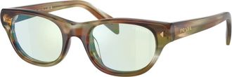 Prada PR C08S Cat Eye Zonnebril - unisex - Zonnebrillen - Bruin - 50 MM - Accessoires