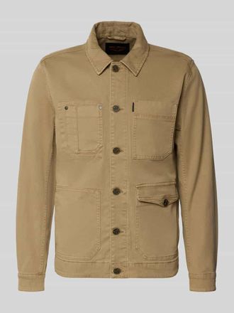 PME Legend Jeansjacke mit Eingriff- und Pattentaschen Modell FANCY in Beige, Gr&ouml;&szlig;e XXXL
