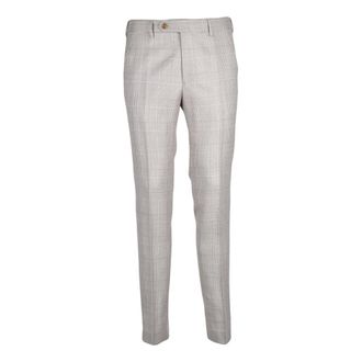 Berwich Heren, Broeken, Beige, Maat: M Wol