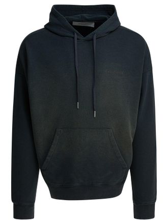 Golden Goose Bleached Effect Hoodie Sweatshirts Black