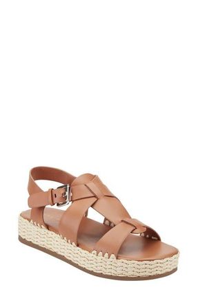 Marc Fisher Elissa Platform Sandal in Brown at Nordstrom, Size 5.5