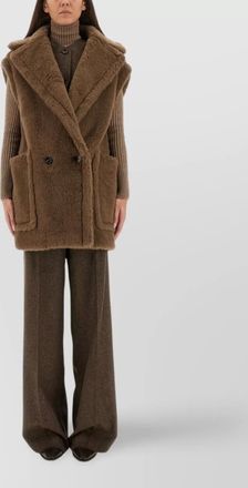 Max Mara teddy bear double breasted vest