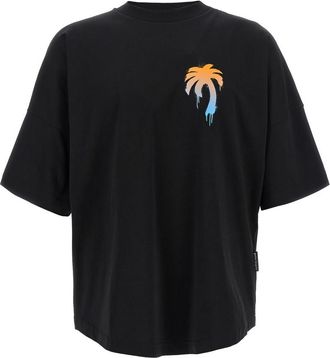 Palm Angels Black Short Sleeves T-Shirt