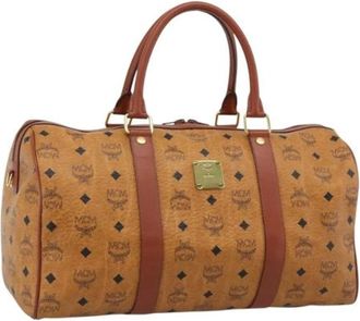 MCM Pre-owned Boston Bag - Dames - Vintage Handtas - Bruin - ONE Size - Leer - Vintage