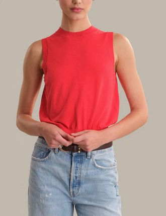 525 america Talia Sweater Shell Top In Hibiscus