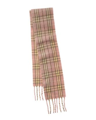 Burberry Narrow Check Wool-Blend Scarf