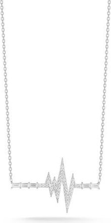 Sphera Milano Heartbeat Pendant Necklace in Silver at Nordstrom Rack