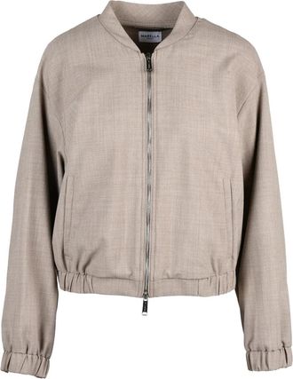 Marella Grey Polyester-Blend Redan Coat