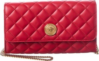 Versace Medusa Leather Wallet On Chain