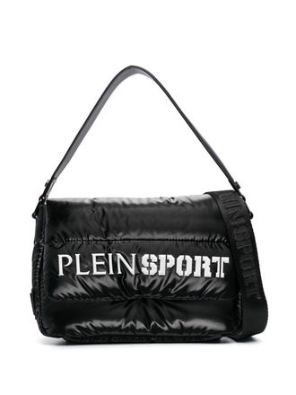 Plein Sport logo-print tote bag - women - Polyester/Polyurethane - OS - Black