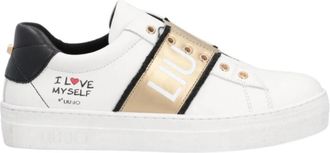 Liu Jo Chic Alicia Sneakers Wit I Love Myself - Dames - Sneakers - Wit - 36 EU - Leer - Schoenen