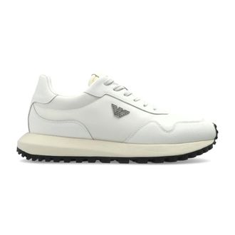 Emporio Armani Sneakers, male, White, Size: 11 US Logo Sneakers