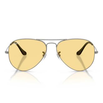 Ray-Ban Sunglasses Rb3025 004/R6 Aviator Gunmetal/Yellow Unisex