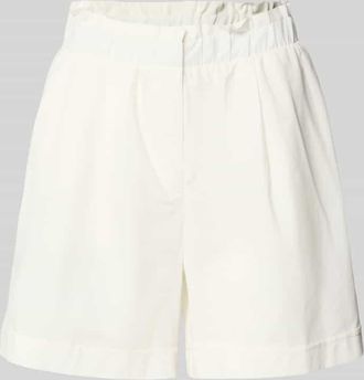 Vero Moda Regular Fit Bermudas aus Baumwoll-Leinen-Mix Modell SELMA in Weiss, Gr&ouml;&szlig;e XL