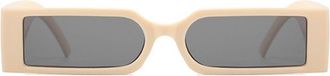 Generic Womens Small Square Sunglasses Commuting Shopping Outdoor Driving Sun Glasses(Beige)