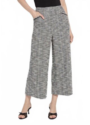 Lyss&eacute; Charlotte Ankle St Tweed Palazzo Pants In Black Multi