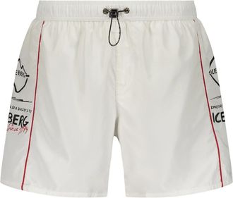 Iceberg Zwemshorts - Heren - Strandmode - Wit - XL - Polyester - Badmode