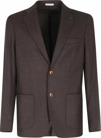 Breras Milano Cotton Resca Jacket - Heren - Blazers - Bruin - L - Wol - Jassen
