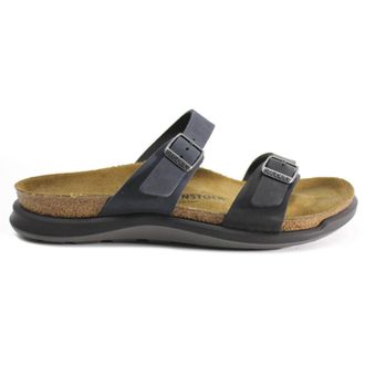 Birkenstock Sierra CT Waxy Leather Unisex Slides Sandals - Black - Size:UK 7.5