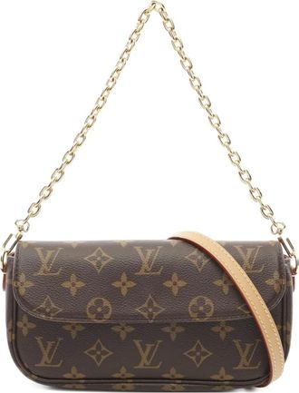 Louis Vuitton Portafoglio Ivy con catena 2021 - Marrone