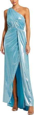 Mac Duggal One Shoulder Draped Gown