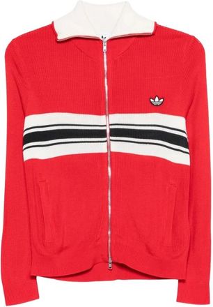 adidas Knit Track Top - Dames - Trainingsjackets - Rood - XS - Fitness
