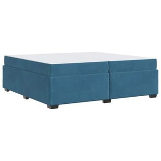 vidaXL Estructura De Cama Azul Oscuro 200 X 200 Cm Terciopelo Vidaxl