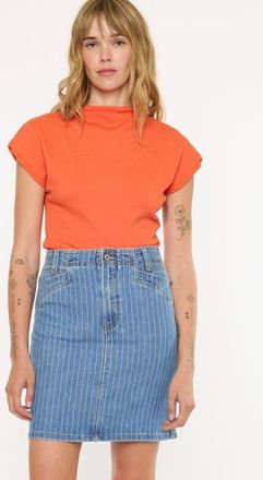 Kancan Moira Mid Rise Skirt in Medium Wash at Nordstrom, Size X-Large
