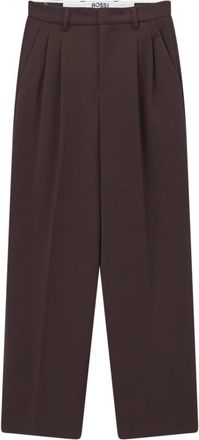 Raffaello Rossi Wijde broek - Dames - Wijde Broeken - Bruin - XS - Broeken