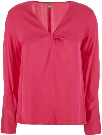HUGO BOSS Blusa con design a incrocio - Rosa
