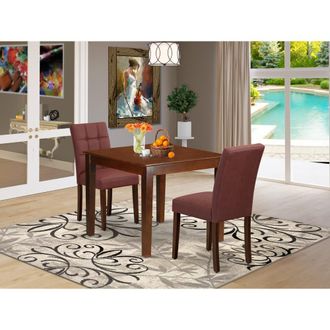 East West Furniture 3 Piece Dining Set contain A Dinner Table
