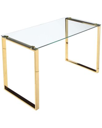 Pangea Home Helen Desk Polished Gold