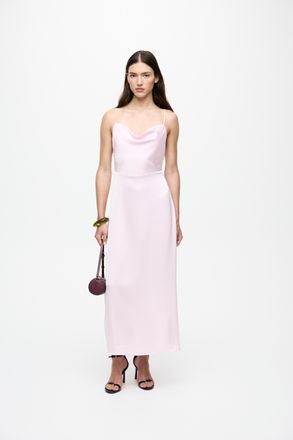 Vila Tr&auml;gerkleid VILA VIRAVENNA STRAP ANKLE DRESS - NOOS, Damen, Gr. 34, N-Gr, cherry blossom, Web, Obermaterial: 100% Polyester, unifarben, slim fit, V-Au