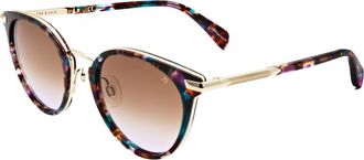 Rag & Bone Rag & Bone Womens 53mm Pink Hanava Sunglasses