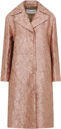 Dries Van Noten Ricca Coat - Dames - Mantel - Roze - S - Katoen - Jassen