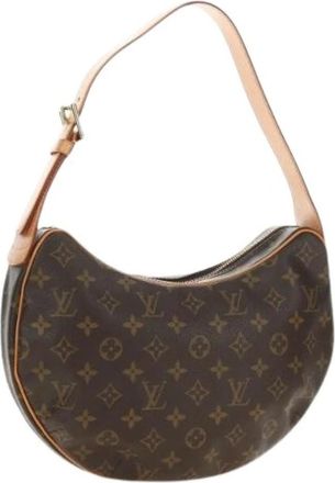 Louis Vuitton Pre-owned Monogram Croissant MM Schoudertas - Dames - Vintage Schoudertas - Bruin - ONE Size - Vintage