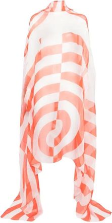 Dries Van Noten Midi Dresses, female, Red, Size: M W.w. Dress Stampa a Spirale