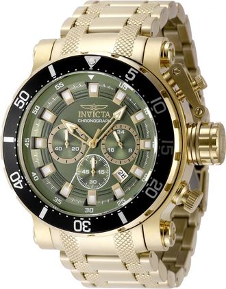 Invicta Coalition Forces Chronograph GMT Quartz Green Dial Mens Watch 49227